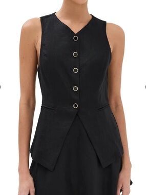Reformation Aspen linen top